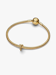 Letter T Alphabet Charm 14k gold plating