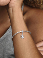 Sparkling Herbarium Cluster Dangle Charm Sterling silver
