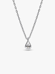 Pandora Infinite Sterling Silver Lab-grown Diamond Pendant Necklace 0.15 ct TW, Sterling silver