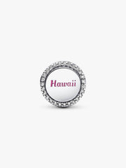 Hawaii Hibiscus Flower Charm Sterling silver