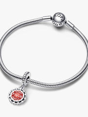 Firefighter Dangle Charm Sterling silver
