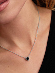 Elevated Heart Collier Necklace Sterling silver