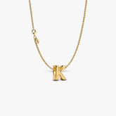 Letter K Charm Necklace 2 Quantity