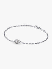 FINAL SALE - Pandora Infinite Sterling Silver Lab-grown Diamond Chain Bracelet 0.25 ct TW, Sterling silver