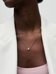 Sparkling Heart Collier Necklace 14k gold plating