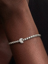 Textured Moon Mini Charm Sterling silver