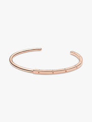 FINAL SALE - Pandora Signature I-D Open Bangle 14k rose gold plating