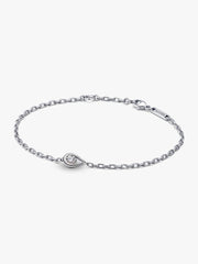 FINAL SALE - Pandora Infinite Sterling Silver Lab-grown Diamond Chain Bracelet 0.15 ct TW, Sterling silver