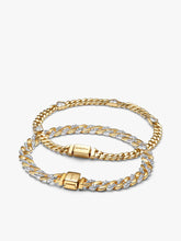 His and Hers Cuban Chain Bracelet Set 2 Quantity