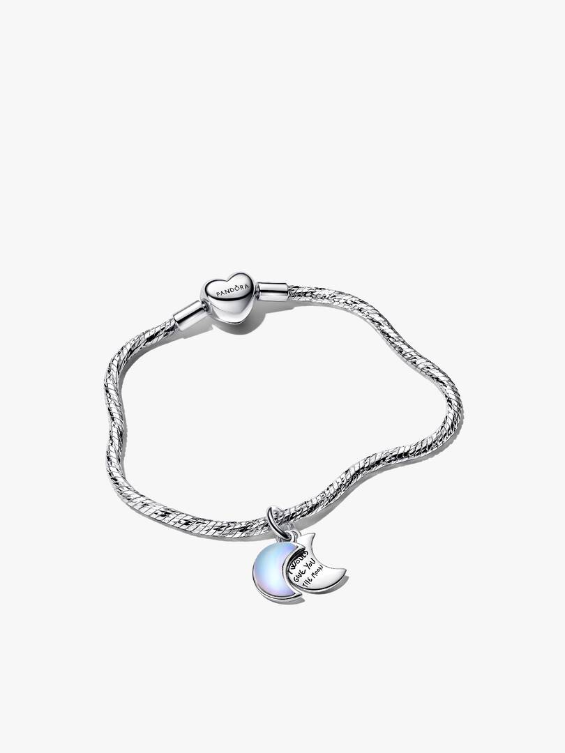 Crescent Moon Charm Bracelet Set 2 Quantity
