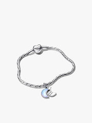 Crescent Moon Charm Bracelet Set 2 Quantity