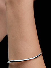 Organically Shaped Bangle Sterling silver