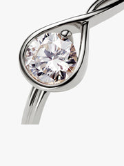 FINAL SALE - Pandora Infinite 14k White Gold Lab-grown Diamond Ring 0.75 ct TW, 14k white gold