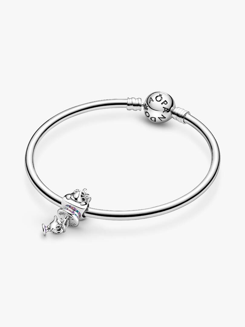 Disney Beauty and the Beast Mrs. Potts and Chip Dangle Charm Sterling silver