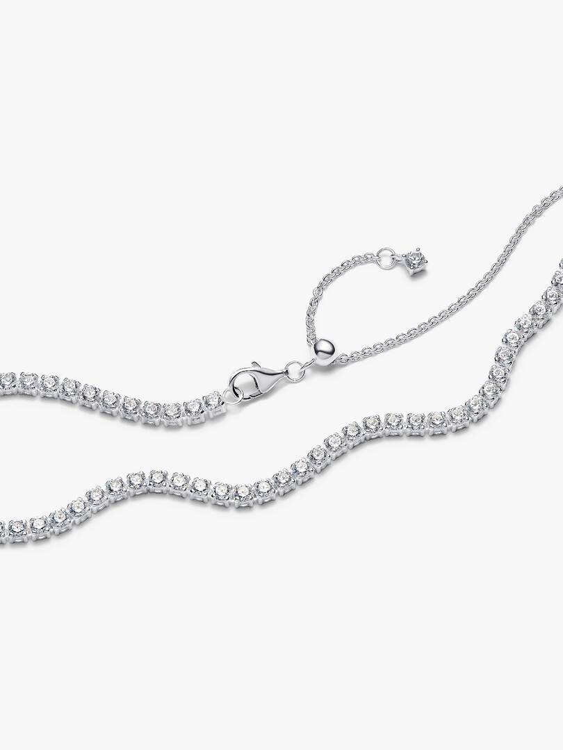 Tennis Choker Necklace Sterling silver