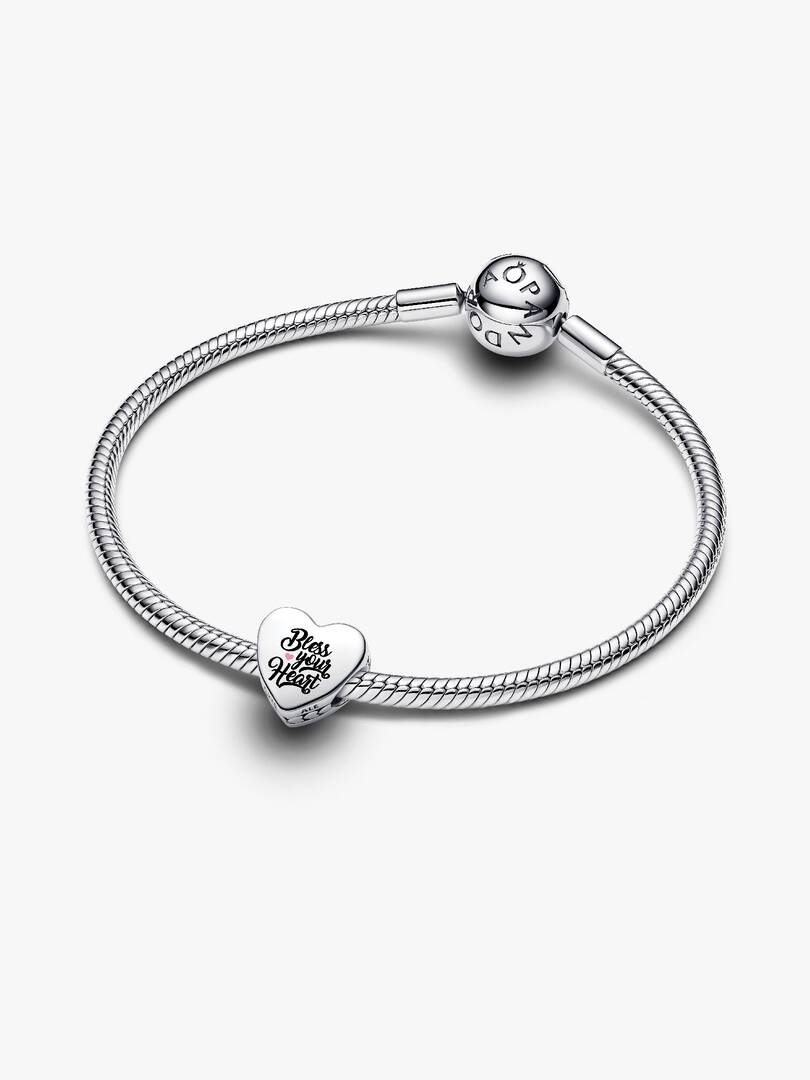 Bless Your Heart Charm Sterling silver