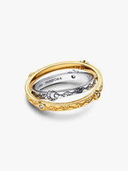 FINAL SALE - Game of Thrones Spinning Astrolabe Ring Sterling silver, 14k gold plating