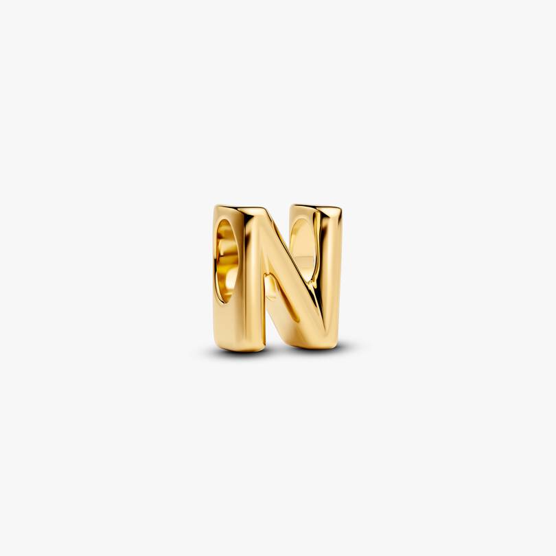 Letter N Charm Necklace 2 Quantity