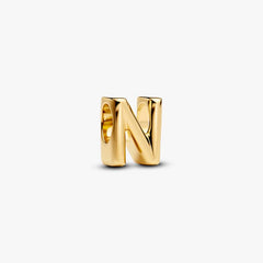 Letter N Charm Necklace 2 Quantity