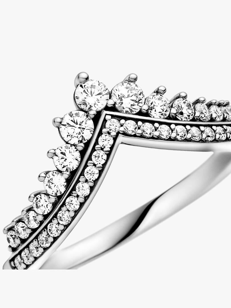 Princess Wishbone Ring Sterling silver