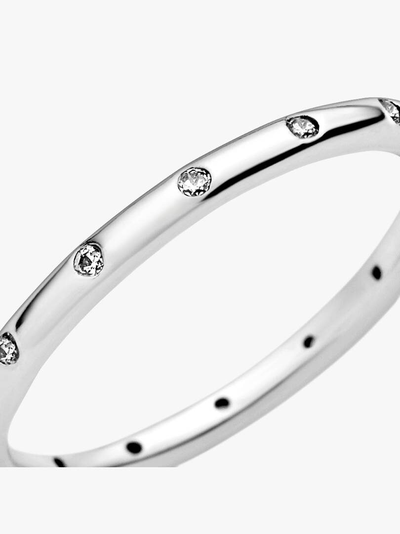 FINAL SALE - Simple Sparkling Band Ring Sterling silver