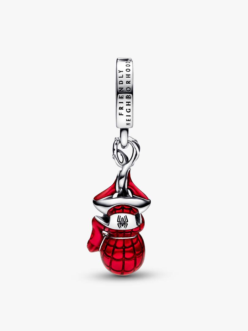 Marvel Hanging Spider-Man Dangle Charm Sterling silver