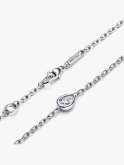 FINAL SALE - Pandora Infinite Sterling Silver Lab-grown Diamond Chain Bracelet 0.25 ct TW, Sterling silver