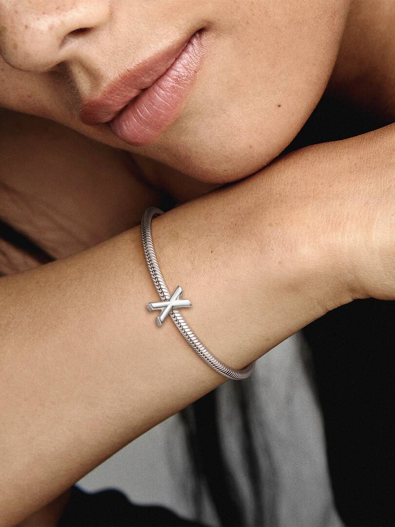 Letter X Alphabet Charm Sterling silver