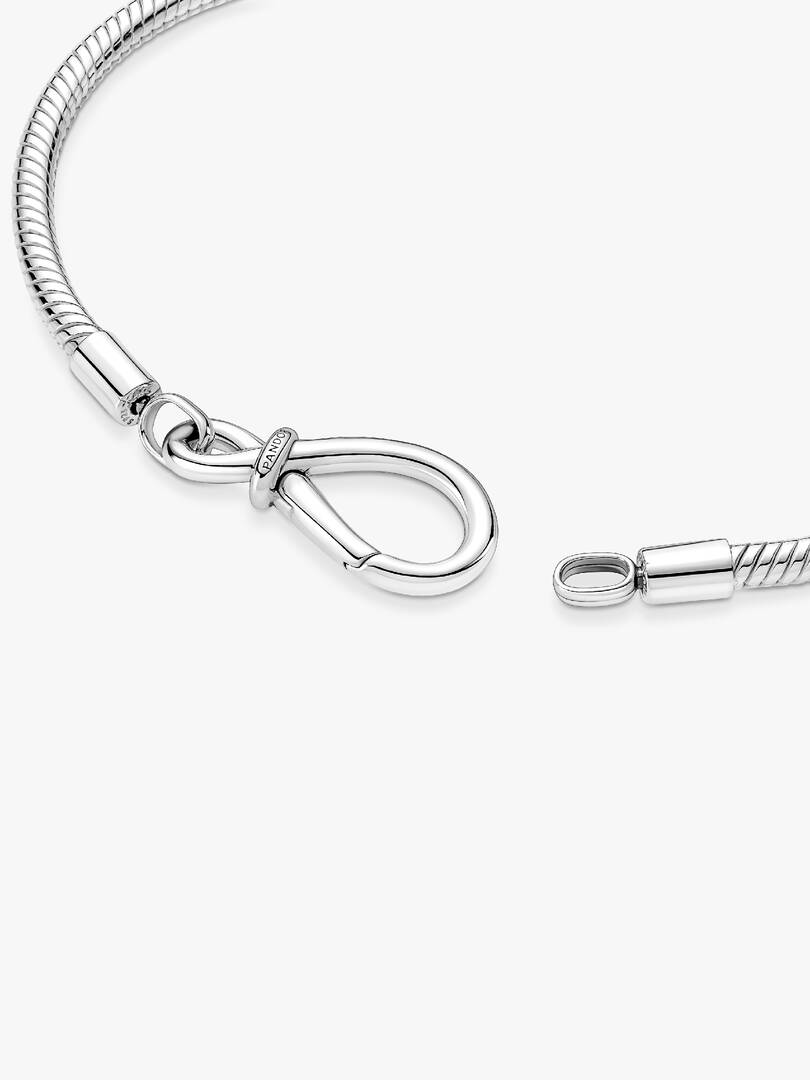 FINAL SALE - Pandora Moments Infinity Knot Snake Chain Bracelet Sterling silver