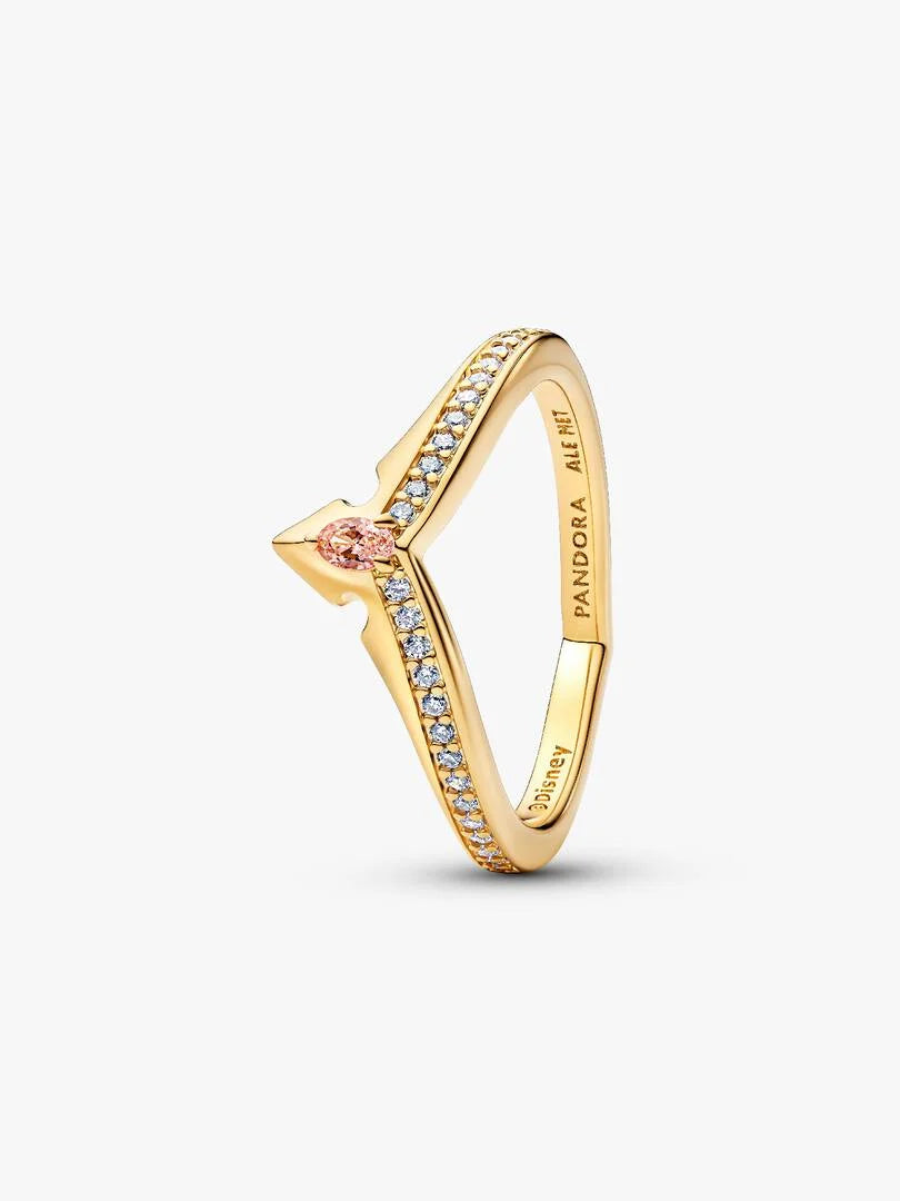 Disney Princess Aurora Tiara Ring 14k gold plating