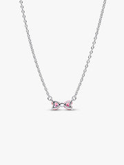 Bow Pendant Necklace Sterling silver