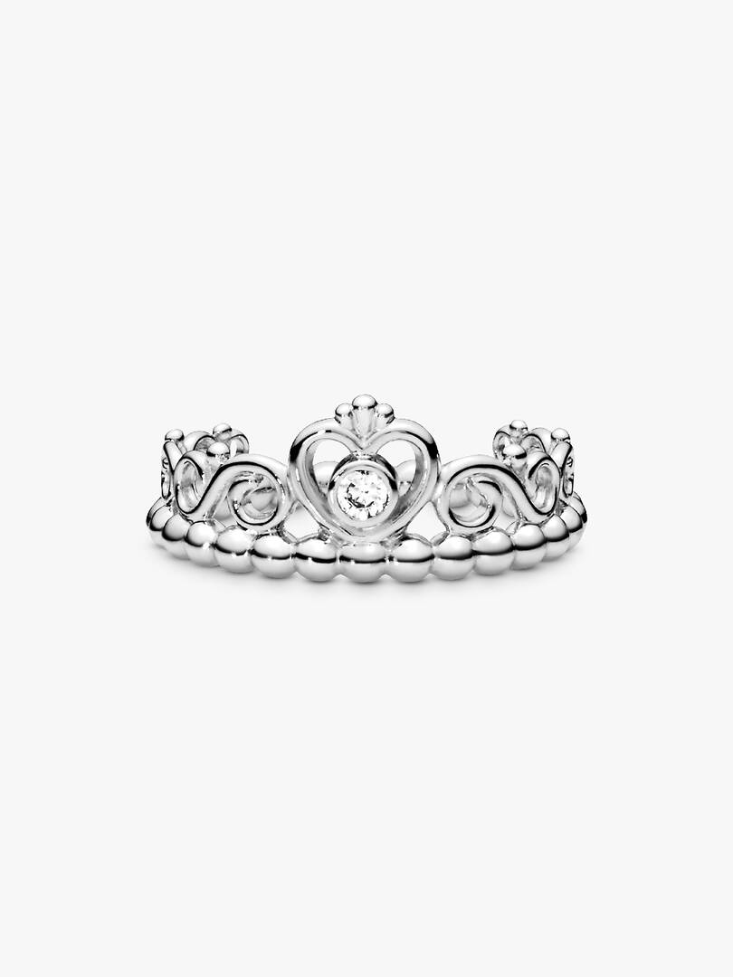 Princess Tiara Crown Ring Sterling silver