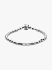 Pandora Moments Barrel Clasp Snake Chain Bracelet Sterling silver