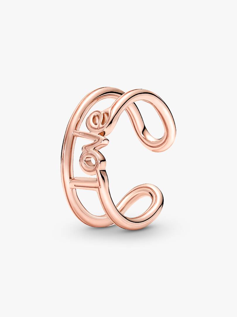 FINAL SALE - Pandora ME Love Open Ring 14k rose gold plating