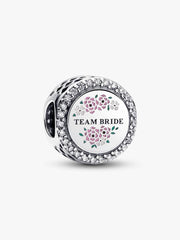 Engravable Team Bride Charm Sterling silver