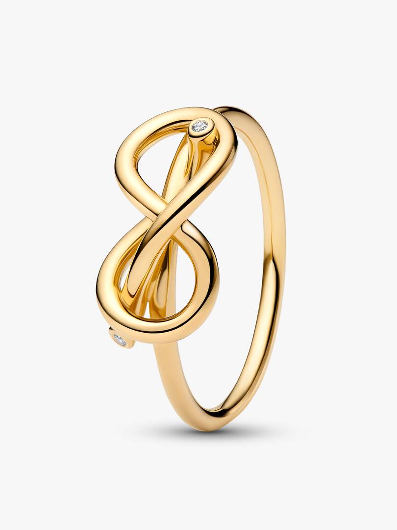 Infinity Knot Ring 14k gold plating