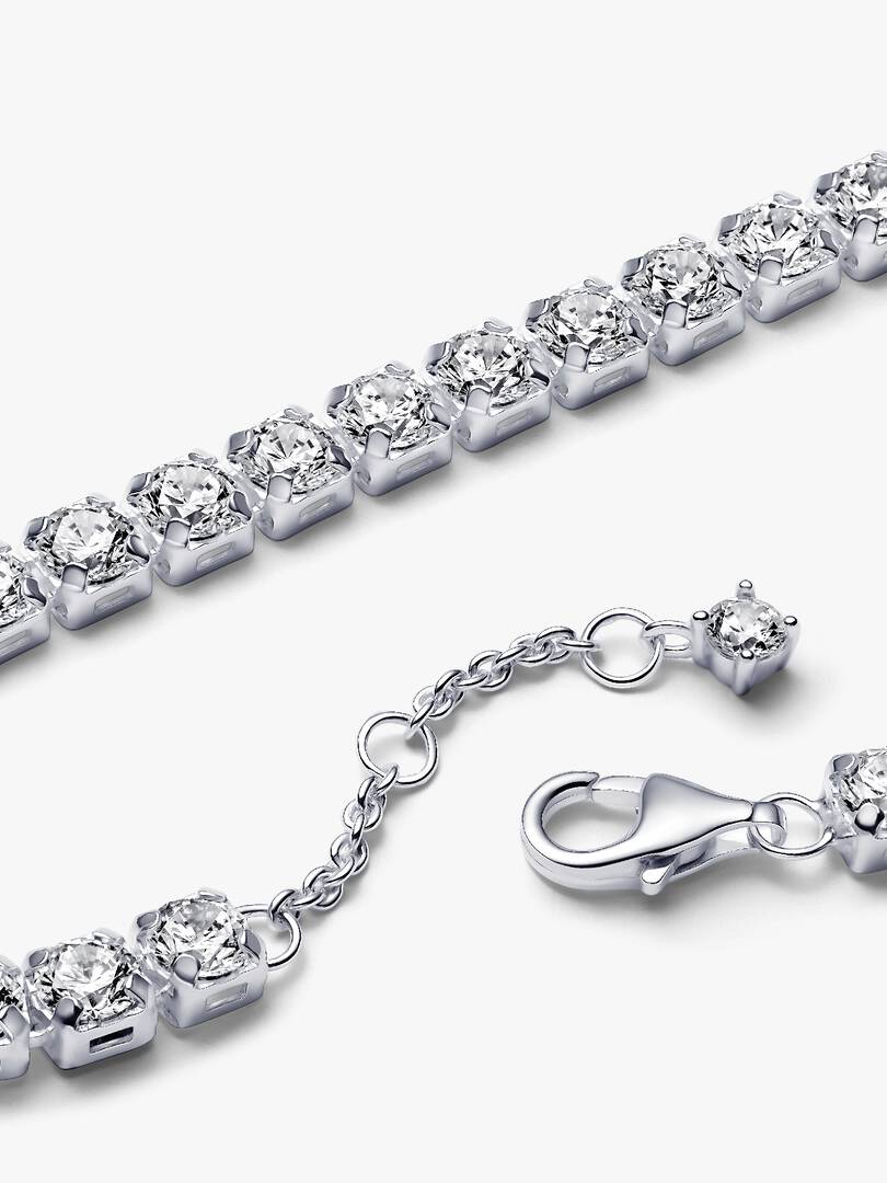 Sparkling Bold Tennis Bracelet Sterling silver