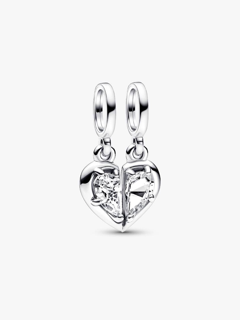 Splittable Mother & Daughter Dangle Charm Sterling silver