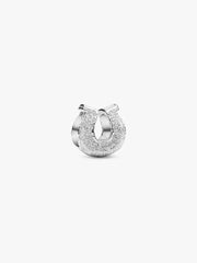 Textured Horseshoe Mini Charm Sterling silver