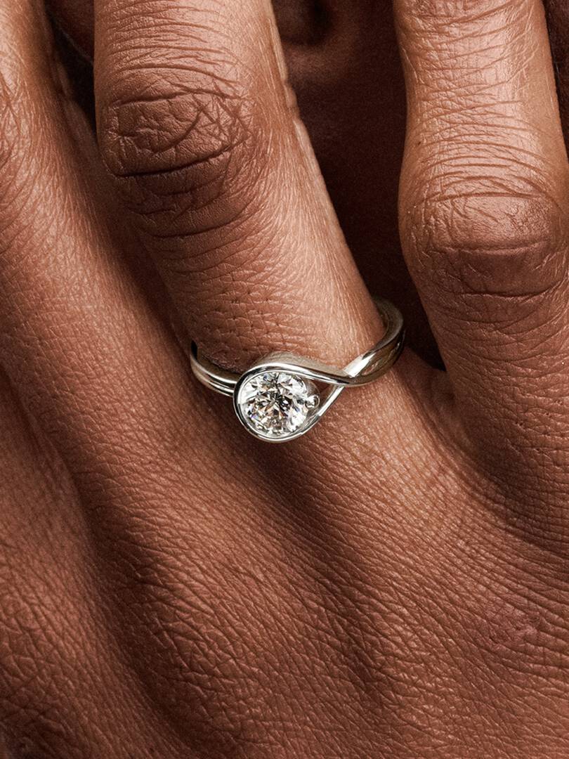 Pandora Infinite 14k White Gold Lab-grown Diamond Ring 0.50 ct TW, 14k white gold