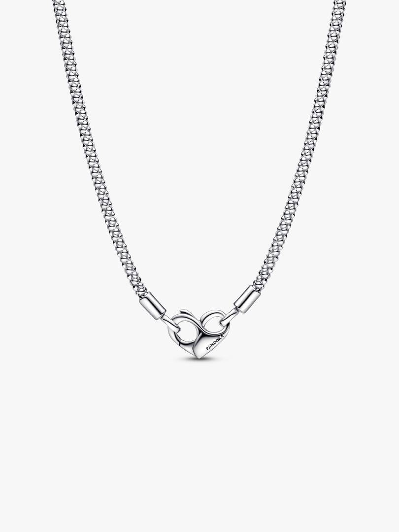 Pandora Moments Studded Chain Necklace Sterling silver
