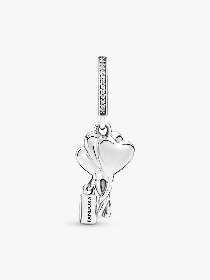 Happy Bday Balloon Dangle Charm Sterling silver