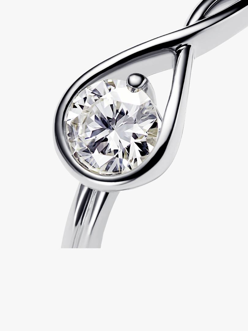 FINAL SALE - Pandora Infinite Sterling Silver Lab-grown Diamond Ring 0.50 ct TW, Sterling silver