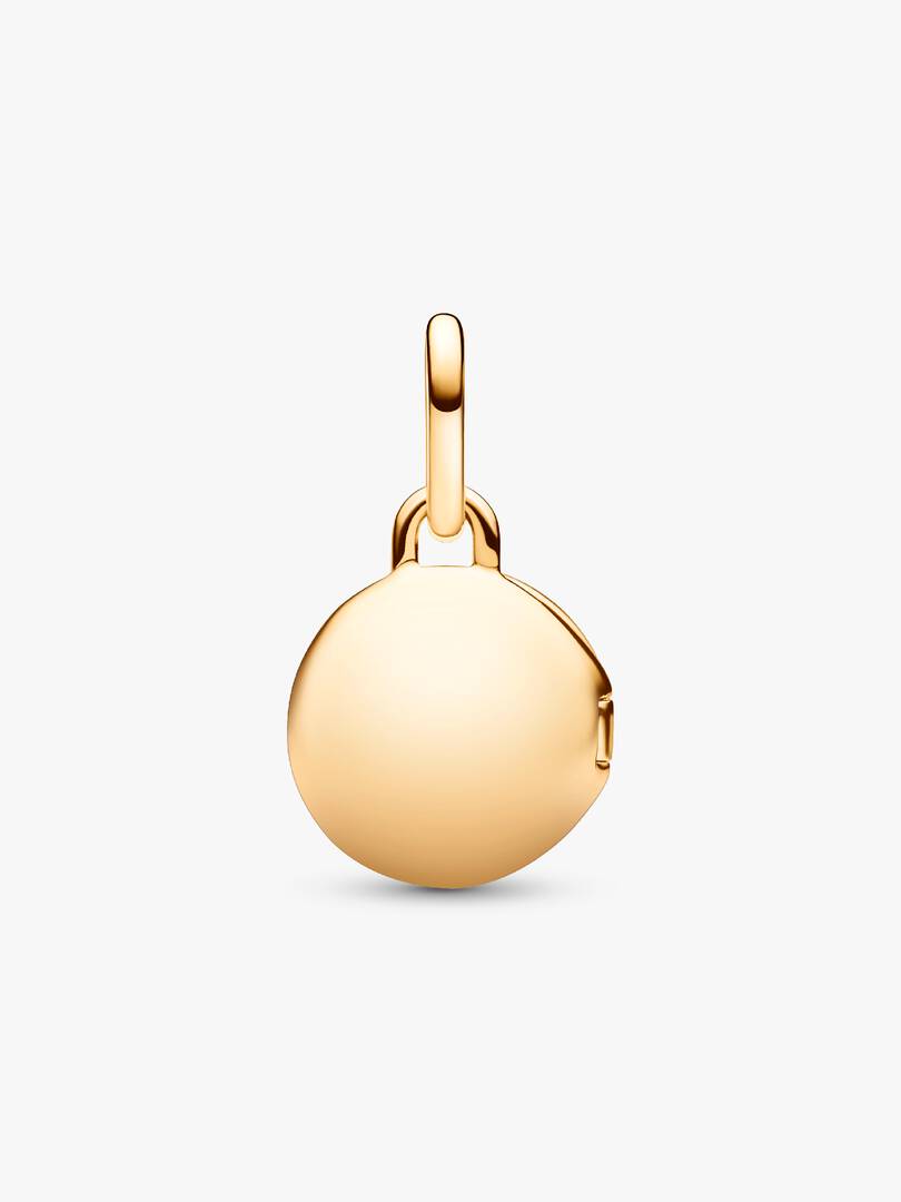 Openable & Engravable Love Locket Dangle Charm 14k gold plating
