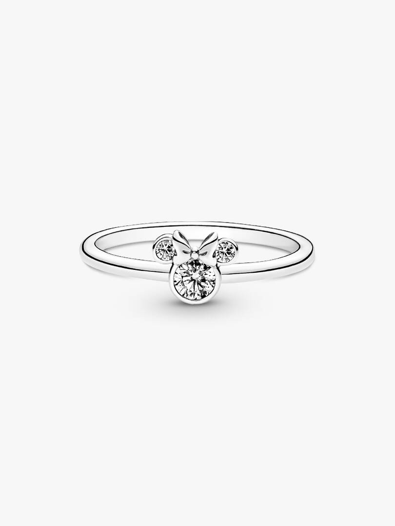 Disney Minnie Mouse Sparkling Head Ring Sterling silver