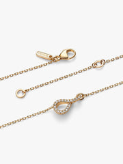 Pandora Infinite Lab-grown Diamond Pavé Pendant Necklace 0.11 ct TW, 14k gold