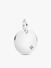 Engravable Lab-Grown Diamond Tag Pendant Necklace 2 Quantity