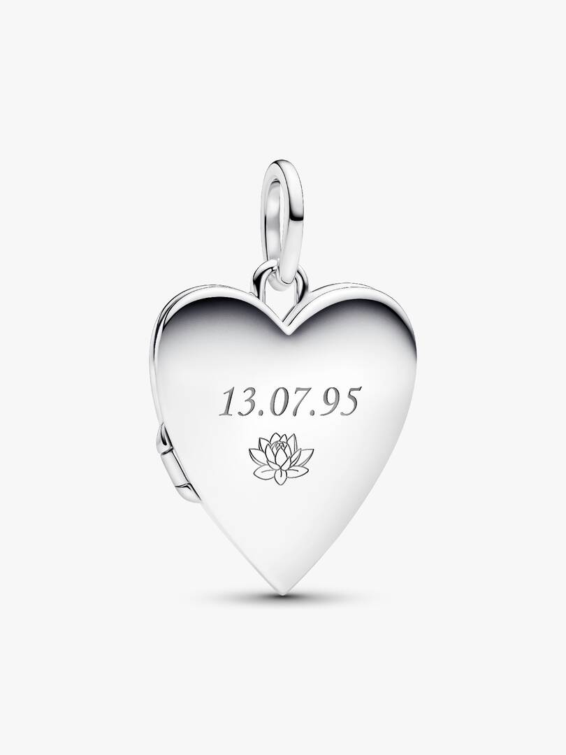 Engravable Openable Heart Tag Pendant Sterling silver