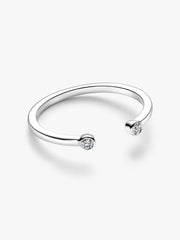 Pandora Era Lab-Grown Diamond Open Ring 0.07 ct TW, 14k white gold