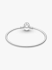 Pandora Moments Disney Stitch Biting Clasp Bangle Sterling silver